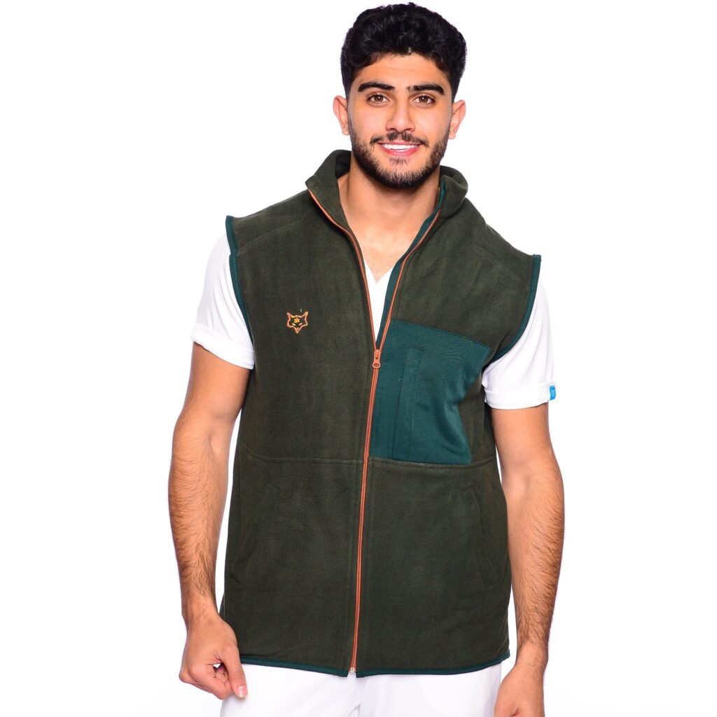 GILET POLAIRE- BOTTLE GREEN – Homme
